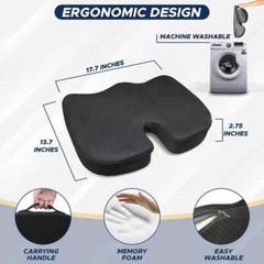 2 Pack Gel Seat Cushion for Sciatica Relief | Office Chair Cushion for Pressure