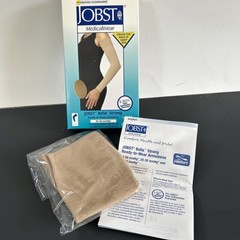 Jobst Bella Strong Arm Sleeve Lymphedema Beige Compression 20-30 Size 10 Regular