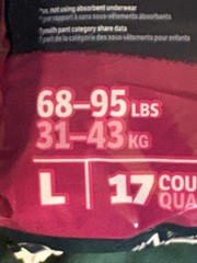 34 Girls Goodnites Large #1 Nighttime Underwear 100% Leak Free 68-95lbs.