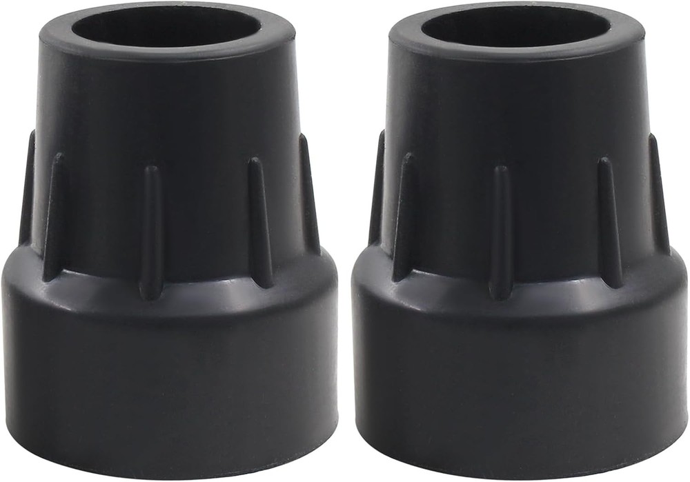 2 Pack Rubber Cane Tips 1 Inch – Thickened Heavy Duty Cane Tips – Replacement