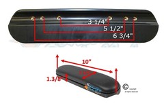 10″ Desk Length Vinyl Padded Armrest – Pairs