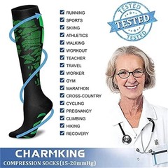 Compression Socks Men Women Medical Nursing Running Travel Flight Sport 20-30