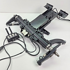 Permobil ICS Switchbox Armrest Mount Brackets Assembly Swivel Arms F3 F5 M3 M300