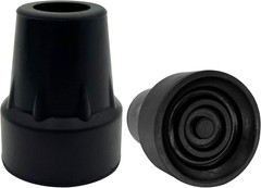 Cane Tip Replacement 3/4 Inch Rubber Non Slip Suitable for Aluminum Wood