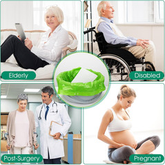 Disposable Commode Liners with Pads – 50 Scented Bags for Adult Potty Chair