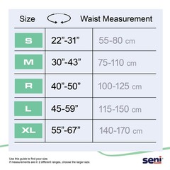 Seni Incontinence Brief Breathable / Overnight S-RE25-BP1 Severe 25 Ct