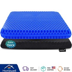 2-Inch Extra Thick Gel Cushion – Breathable Pain Relief for Office & Travel