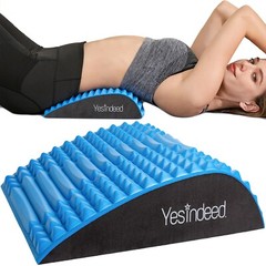 Back Stretcher Pillow – Back Pain Relief, Support for prolonged Sitting (Blue)