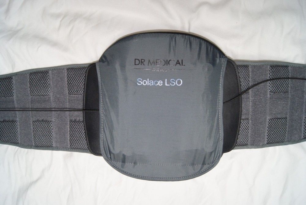 dr medical solace lso back brace gray hook & loop adjustable S M L XL 2XL