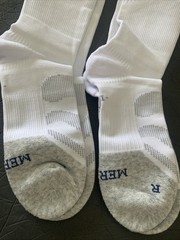 Merino Wool Compression Socks Wide Calf Arch Support Plus Size 2 Pair New White