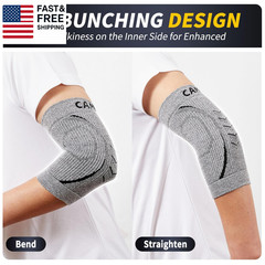 2 Pack Elbow Brace for Women and Men, Elbow Compression Sleeve for Tendoniti