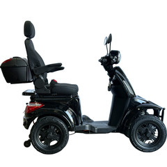 Heavy Duty 1000W 4-Wheel Electric Mobility Scooter 60V 3-Speed 500lbs Load Black
