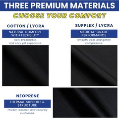 Breg Undersleeve Knee Brace Liner – Cotton or Neoprene Sleeve for Skin Comfort