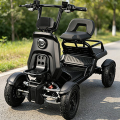 500W All Terrain 4 Wheel Mobility Scooter 48V 27Ah 50KM Range For Beach Lawn US