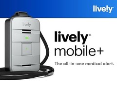 GreatCall Lively Mobile Plus Water-Resistant Medical Alert Device GCR4 + Charger