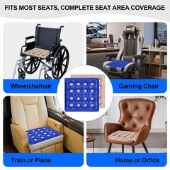 2Pack Inflatable Seat Cushions, Pressure Relief Waffle Cushion, Ideal for Lon…