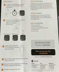 Intellinetix Vibration Therapy Gloves & Charger Large Arthritis Pain Tested, EUC