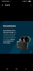 Go Prime Rechargeable ITE Hearing Aids, Black, w/ Case Cable Adapter Tools