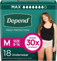 Fresh Protection Adult Diapers, Incontinence & Postpartum Bladder Leak Underw…