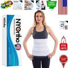 4-Panel Abdominal Binder – Custom Fit Waist Support for Recovery – 30″-45″