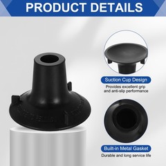 2Pcs 7/8″ ID Replacement Feet for Shower Chair Bath Seat Black