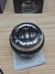 2 TorqueBall Self-Starting Gyroscope Ball Silver Black Pain Relief Hand Strength