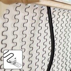 Ezymivs 10 PCS Couch Spring Clips, 15.7″x8.6″-10PCS(40Screws), White&silver