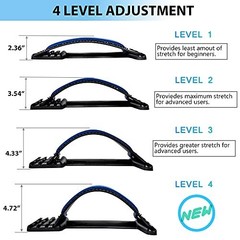 2024 Back Stretcher 4 Level Back Cracker Lower Back Pain Relief Device Adjustabl