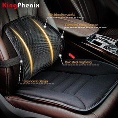 Adjustable Lumbar Support 2 Pack – Medium Soft Mesh Cushions for Office & Car