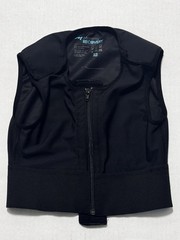 Marena Recovery Compression Vest Short Style Black Nylon & Spandex Blend Size XS