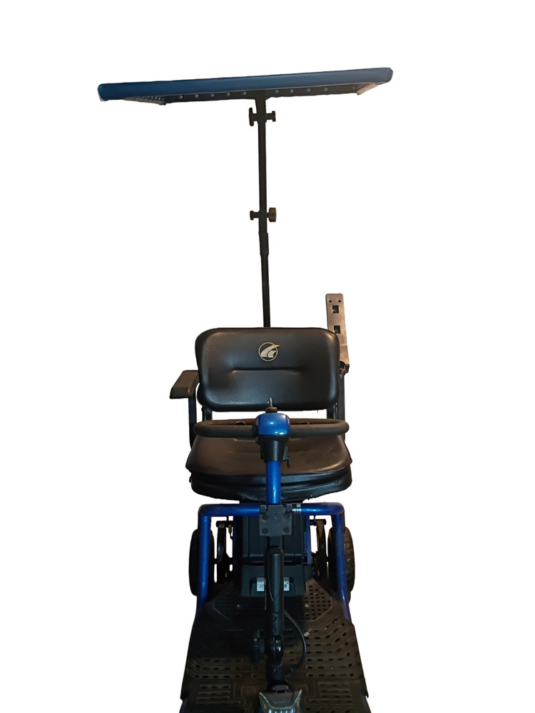 Roof for Mobility Scooter with STEEL FRAME and Blue Roof