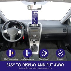 6 Count Transparent Handicapped Placard Protectors – Scratch & Tear Resistant