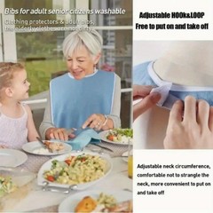5/10pcs Adult Bibs for Eating Women/Men Bib-Washable Reusable Antifouling New