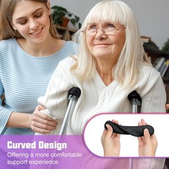 supregear Crutch Pads, Padding for Walking Arm Crutches, Hand Grips and Black