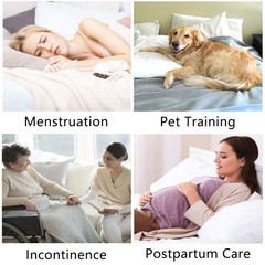 Incontinence Positioning Bed Pad Washable Transfer 6 Handles 34×52″ Elderly