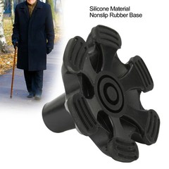 Cane Tip with 6 Support Rubber Foot for Walking Canes 3/4 Inch Shaft Self Stand