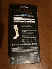 Copper Fit Energy Compression Socks – Black, Size L/XL 1 Pair