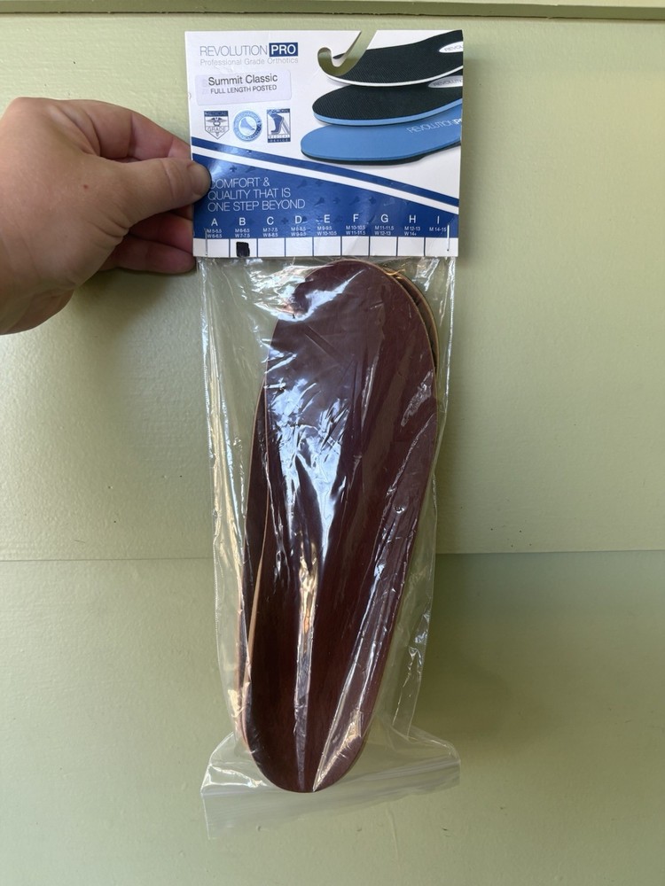JM Orthotics Revolution Pro Summit Classic Full Length Insert B- M 6 6.5 W 7 7.5