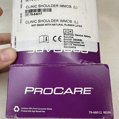 DJO Global Procare Clinic Shoulder Immobilizer Large 79-84017 Black New Open Box
