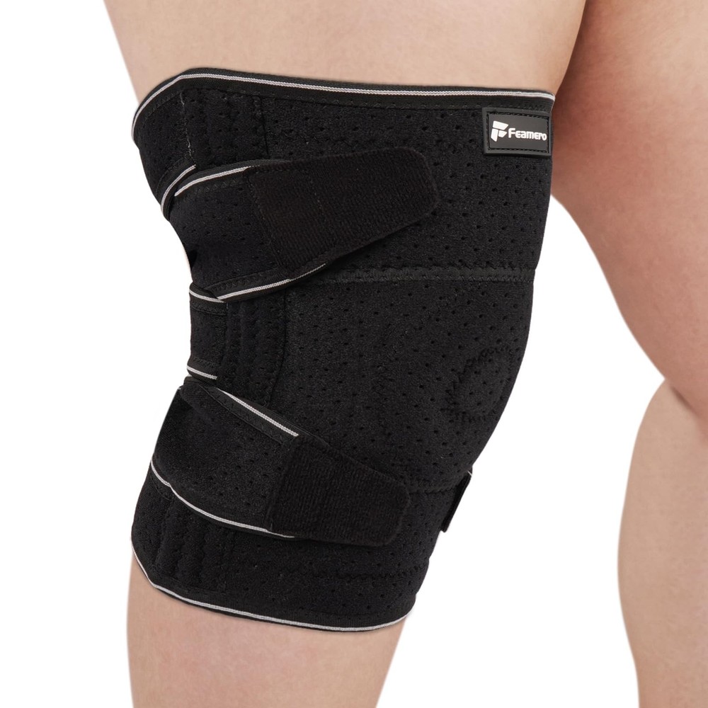 Feamero Plus Size Knee Brace for Women and Men, Innovative XL/2XL, Black