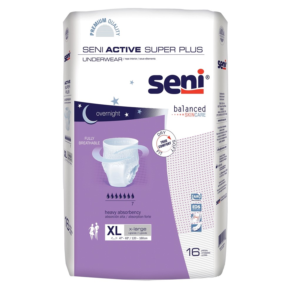 Seni Disposable Underwear X-Large 16 Ct