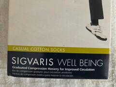 Sigvaris Well Being 186 Men’s Casual Cotton 15-20 Knee High Compression Socks