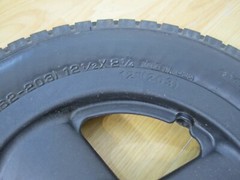 (2) 2.25×12 QUICKIE IRIS Power Express Wheel 1/2″ axle, Flat Free – EXCELLENT