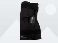 DonJoy Adult Black Deluxe Hinged Open Popliteal Knee Wrap Brace w/Drytex Size Lg