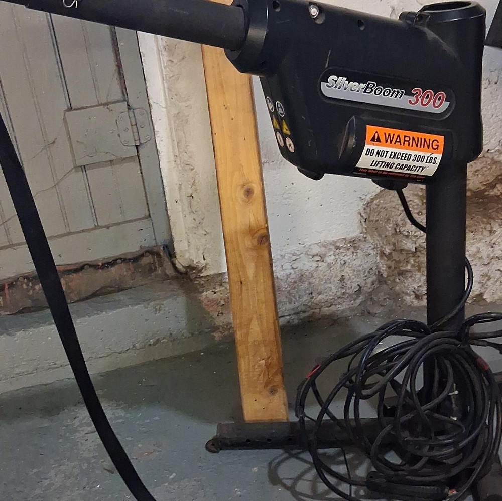 SilverBoom 300 Motorized Patient Lift Hoist, 300 lb Capacity, Black