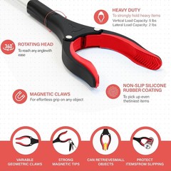 Grabber Reacher Tool – 2 Pack 32” Reacher Grabber Tool with Strong Magnetic