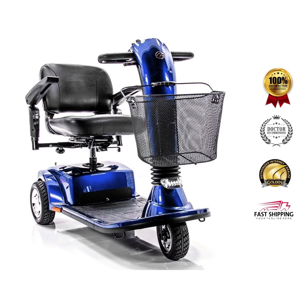 GOLDEN TECHNOLOGIES® 3-WHEEL COMPANION LUXURY MID-SIZE SCOOTER GC240