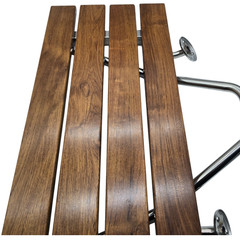 Wall Mounted Folding Shower Seat 28″ Teak Bench 500lb for Elderly Disabled