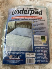 RMS 2 pcs Washable Reusable Waterproof Non-Slip Latex-Free Underpad 18×24