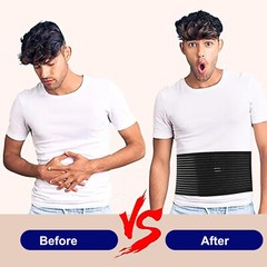 Umbilical Hernia Belt for Men and Women Compression Abdominal Support Binder